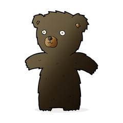 cute cartoon black bear