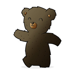 cute cartoon black bear