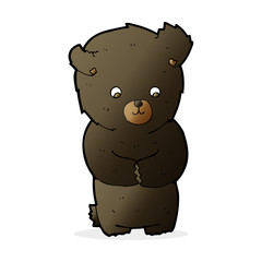 cute cartoon black bear