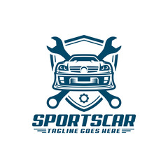 Sports Car Logo template