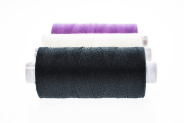 Different color Sewing Threads on a roll.