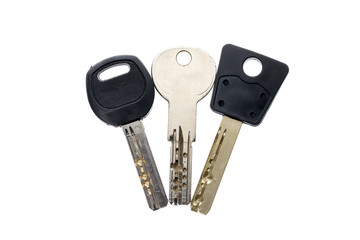 Mechanical security anti theft burglary protection silver keys i