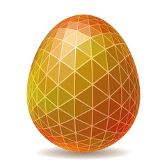 Abstract Easter egg. Triangular style