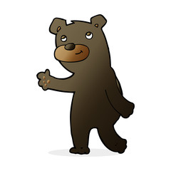 cute cartoon black bear