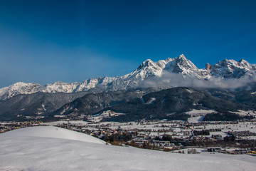 Berge im Winter, Steinernes Meer Saalfelden