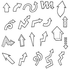 vector set of arrow