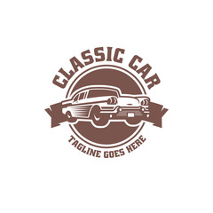 Vintage Car Logo template