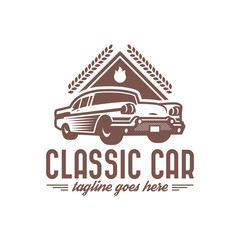 Fototapeta premium Vintage Car Logo template