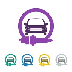 Car tune up logo icon Vector