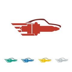 Car tune up logo icon Vector