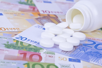 Pills and money