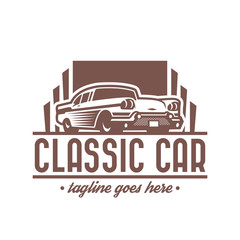 Obraz premium Vintage Car Logo template
