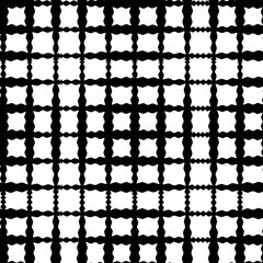 Seamless black and white vector background with abstract geometric shapes. Print. Cloth design, wallpaper.