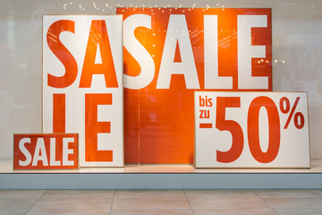 Window sale sign