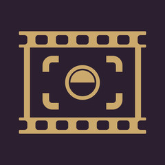The viewfinder icon. Focusing and photography, photo symbol. Flat