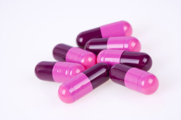 Colorful medical pills and capsules