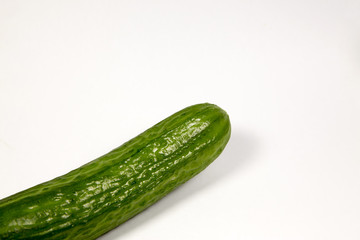 fresh, washed, green cucumber