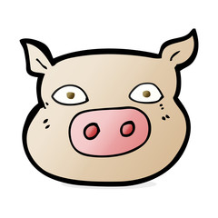 cartoon pig face