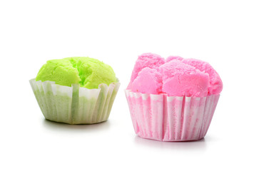cupcakes muffins isolated on white background