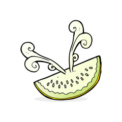 cartoon melon slice
