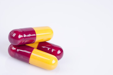 Colorful medical pills