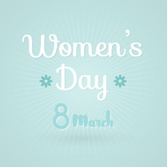 International Women's Day. 8 March. Vector illustration