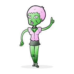 cartoon halloween girl