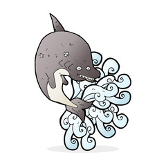 Fototapeta premium cartoon shark