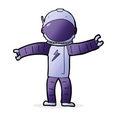 cartoon astronaut