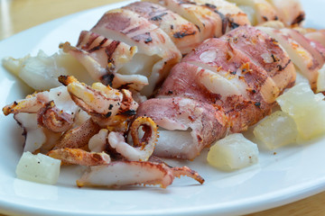 Grilled squid