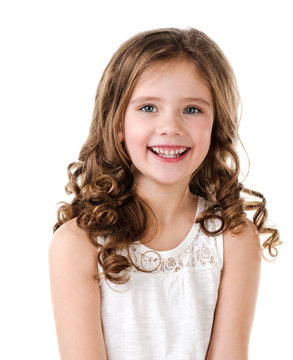 Portrait of adorable smiling  little girl