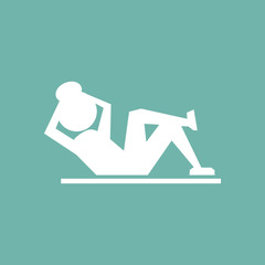 Sport exercise icon