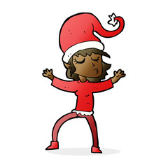 santa's helper cartoon