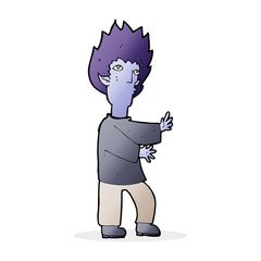 cartoon vampire man