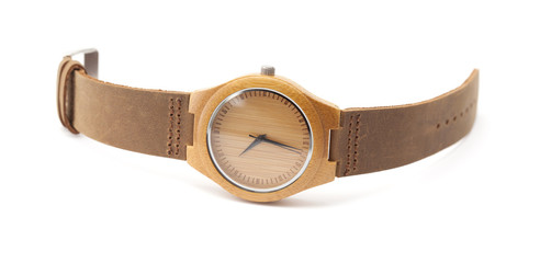 wooden wristwatch