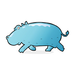 cartoon hippopotamus