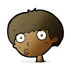 cartoon surprised boy