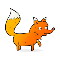 cartoon fox cub