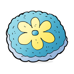 cartoon baked biscuit