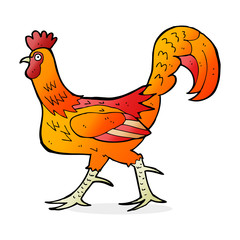 cartoon cockerel