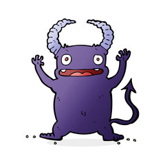 cartoon little devil