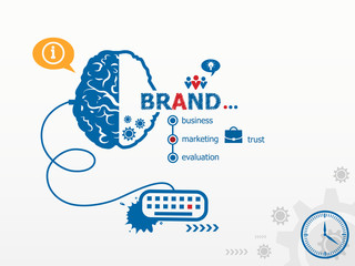 Branding design illustration concepts for business