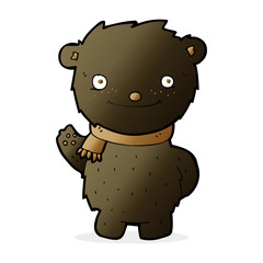 cartoon cute black bear
