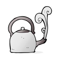 cartoon old kettle
