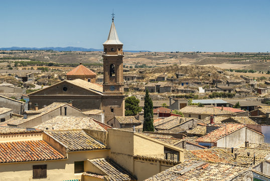 Old houses in Almudevar (Aragon)