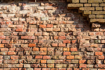 red-orange brick wall 5