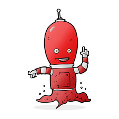 cartoon alien spaceman