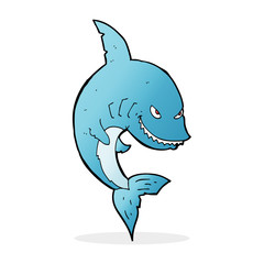 funny cartoon shark