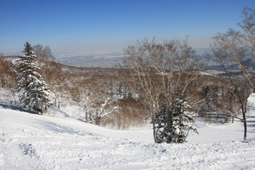 札幌のスキーゲレンデ
