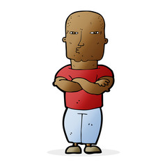 cartoon tough guy